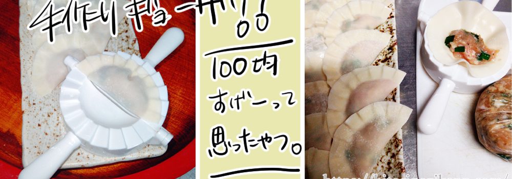 手作り餃子のハードルを下げてくれる凄い商品。かんたん餃子。100均すげーって思ったやつ。