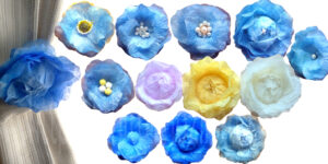 造花を手作り！１００均素材を使って好みのお花。ウェディングで使われるフラワーペタルを使用すれば柔らかく華やかなお花に。作ったもの一覧