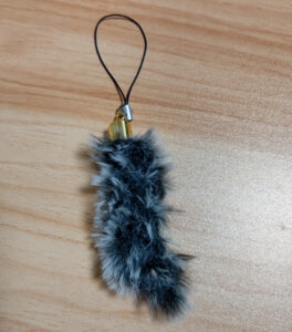 ドリームキャットで作ったもの。猫しっぽキーホルダー