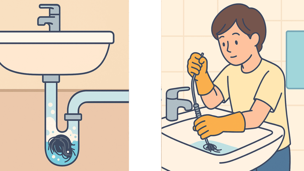 排水溝が詰まったときに試したいこと確認したいこと