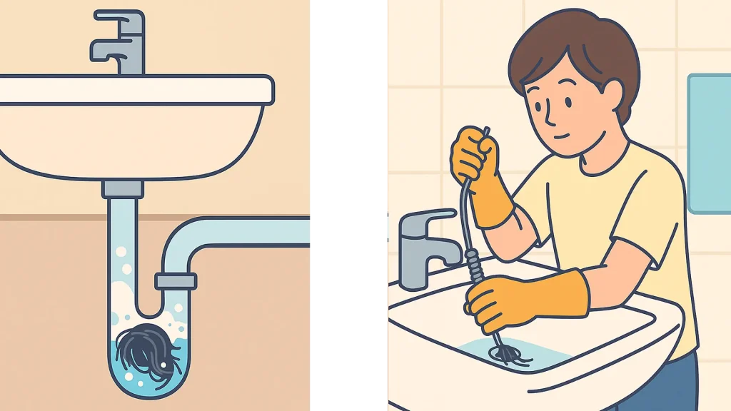 排水溝が詰まったときに試したいこと確認したいこと