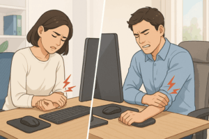 デスクワークで手首が痛くなってきた