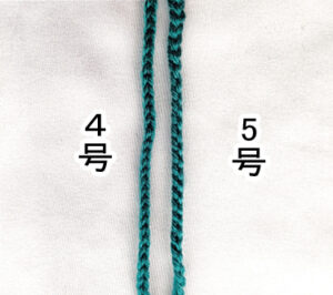 セリア毛糸、推奨かぎ針編み地比較