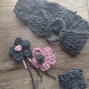 ダイソー毛糸ムーンフロストで作ったもの編んだもの