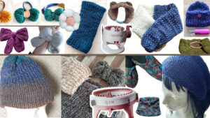 編み機で作れるもの２２針48針こんなものが作れます