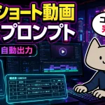 2ch風ショート動画台本をAIで自動生成できるプロンプトを公開。台本作成から構成表出力まで対応し、YouTube Shorts挑戦して見るのもいかがでしょうか？カスタマイズしたい場合のアドバイスや、実際の内容、それをもとにVrewを使った動画化例や実際に一部作ってみた動画も掲載中。